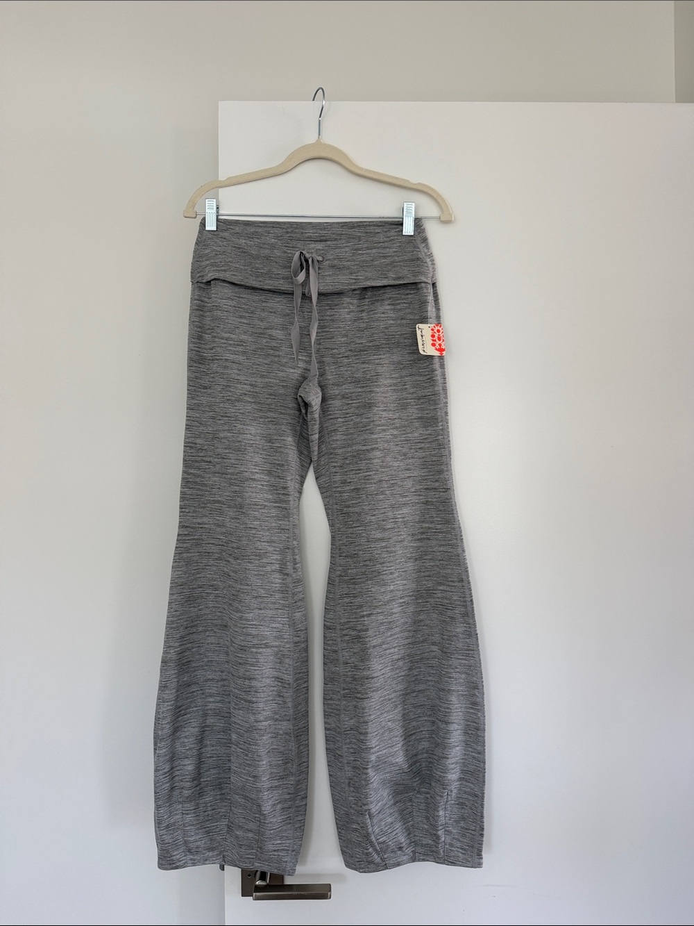 FP Movement Bubble Pants Gray Pull-On Wide-Leg Pants Small